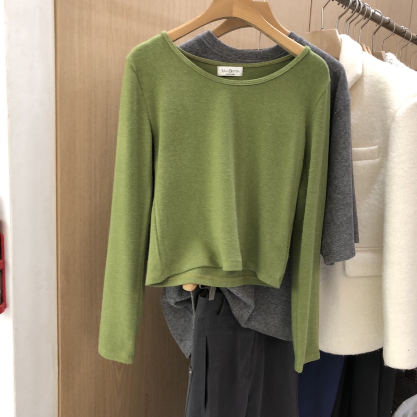 VILLABUTTON東大門㊣直郵女裝新品真品人氣休閑25秋冬長袖T恤VILLABUTTON長袖T恤圖色3