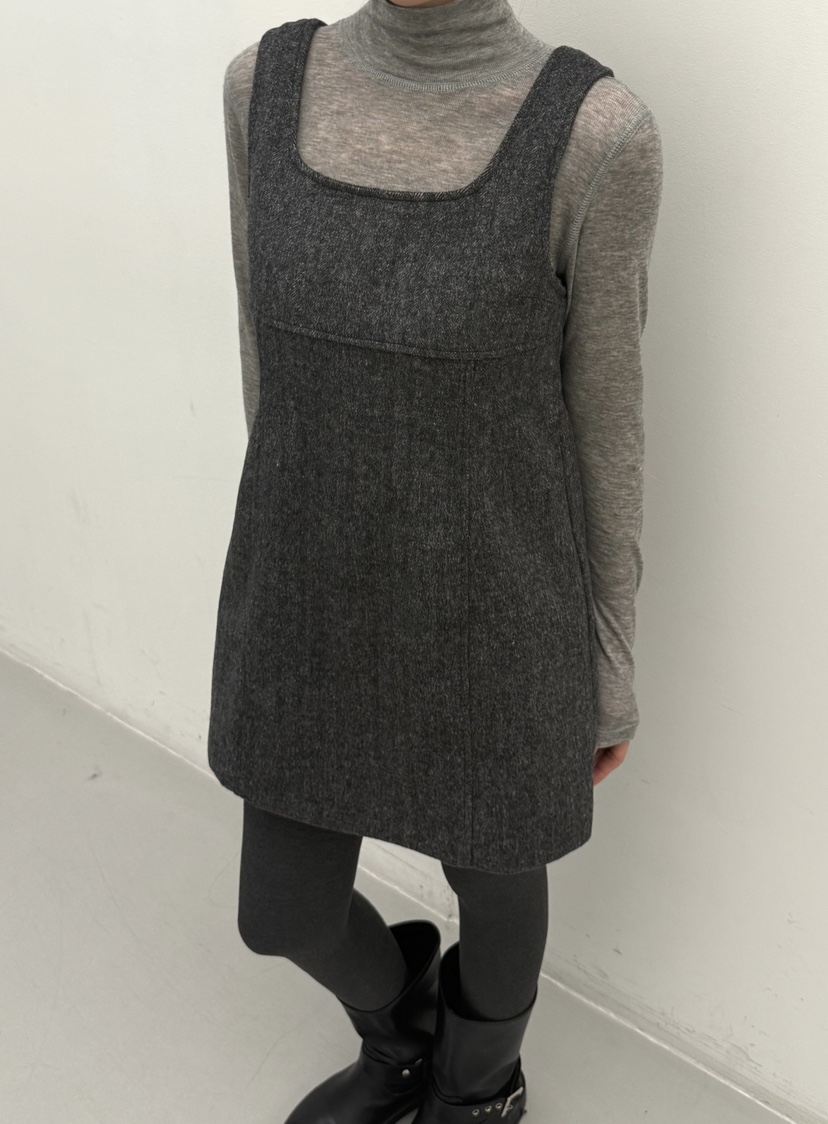 ADELINE東大門㊣實拍女士新品熱賣職業時尚25秋冬連衣裙羊毛ADELINE連衣裙