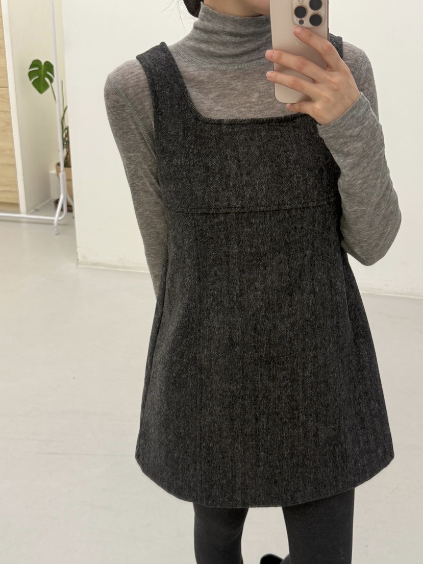 ADELINE東大門㊣實拍女士新品熱賣職業時尚25秋冬連衣裙羊毛ADELINE連衣裙