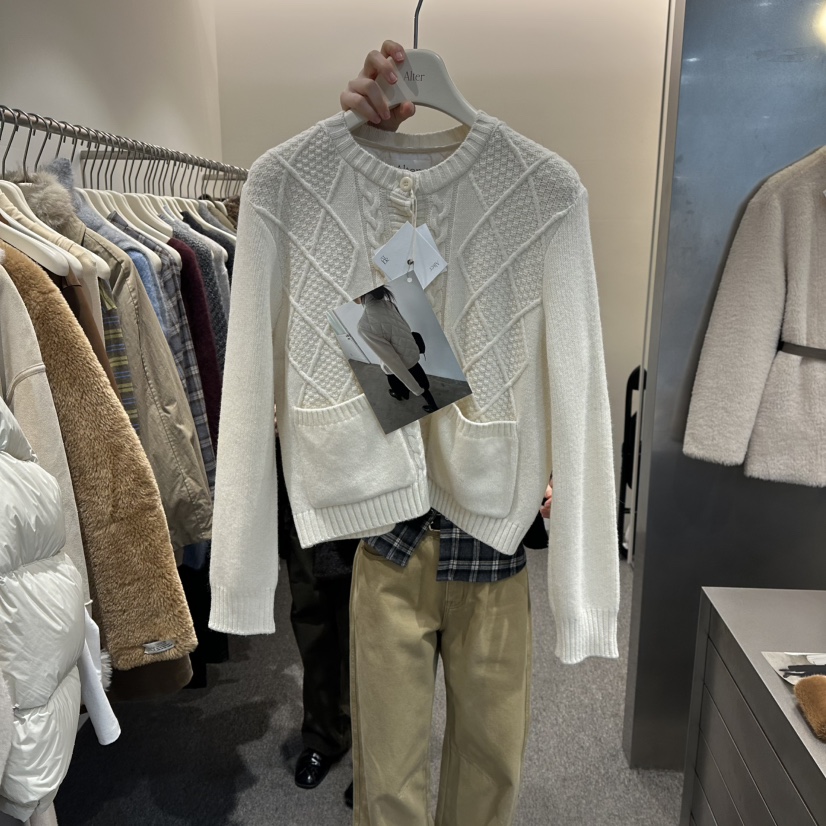 ALTER東大門㊣實拍女士新款熱賣人氣推薦25秋冬時尚職業針織衫Alter針織衫圖色1