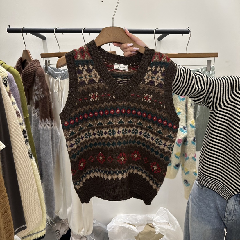 SIERRA韓國代購㊣女士新款25秋冬時尚真品人氣推薦吊帶背心SIERRA吊帶/背心圖色1