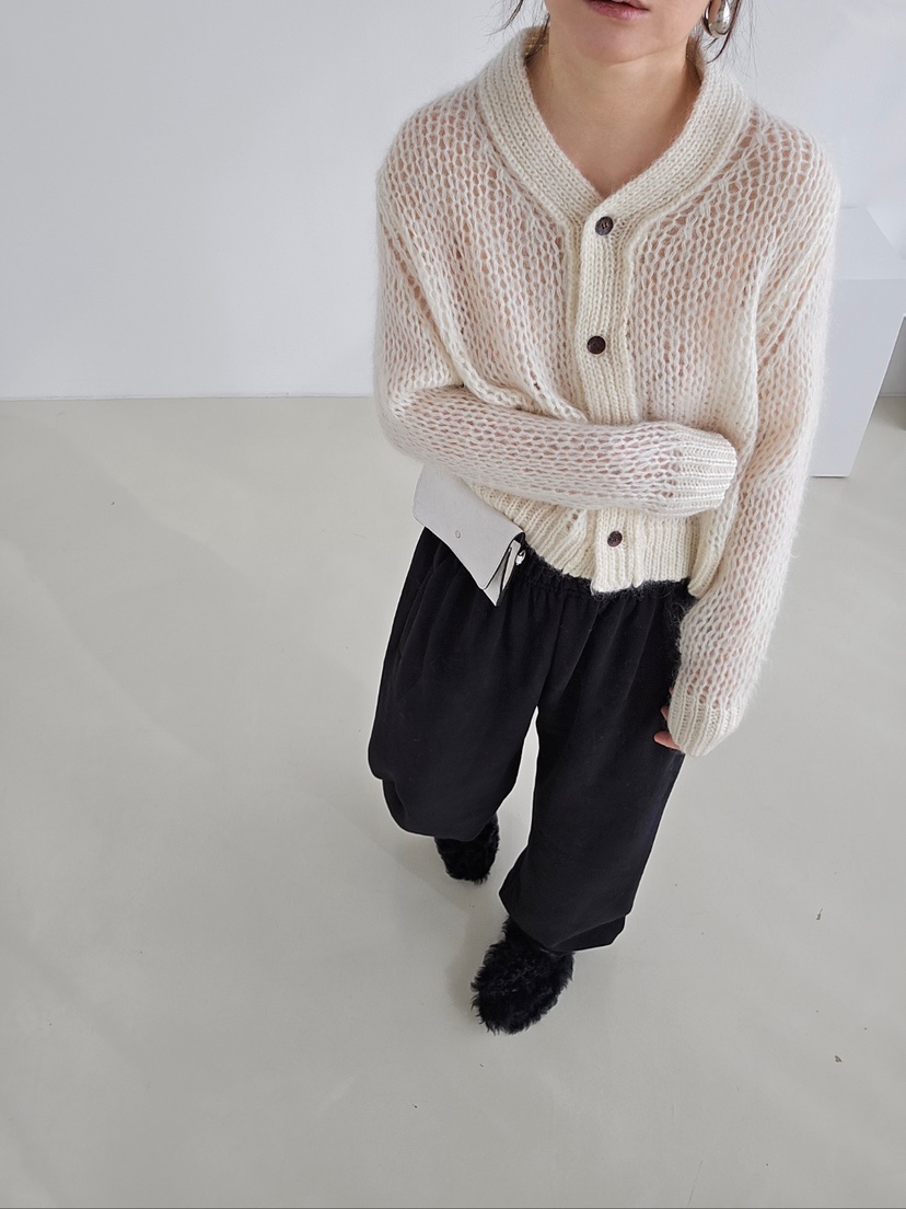 J SHOP東大門㊣代購女士新款熱賣休閑人氣推薦針織衫網眼開衫J_SHOP針織衫