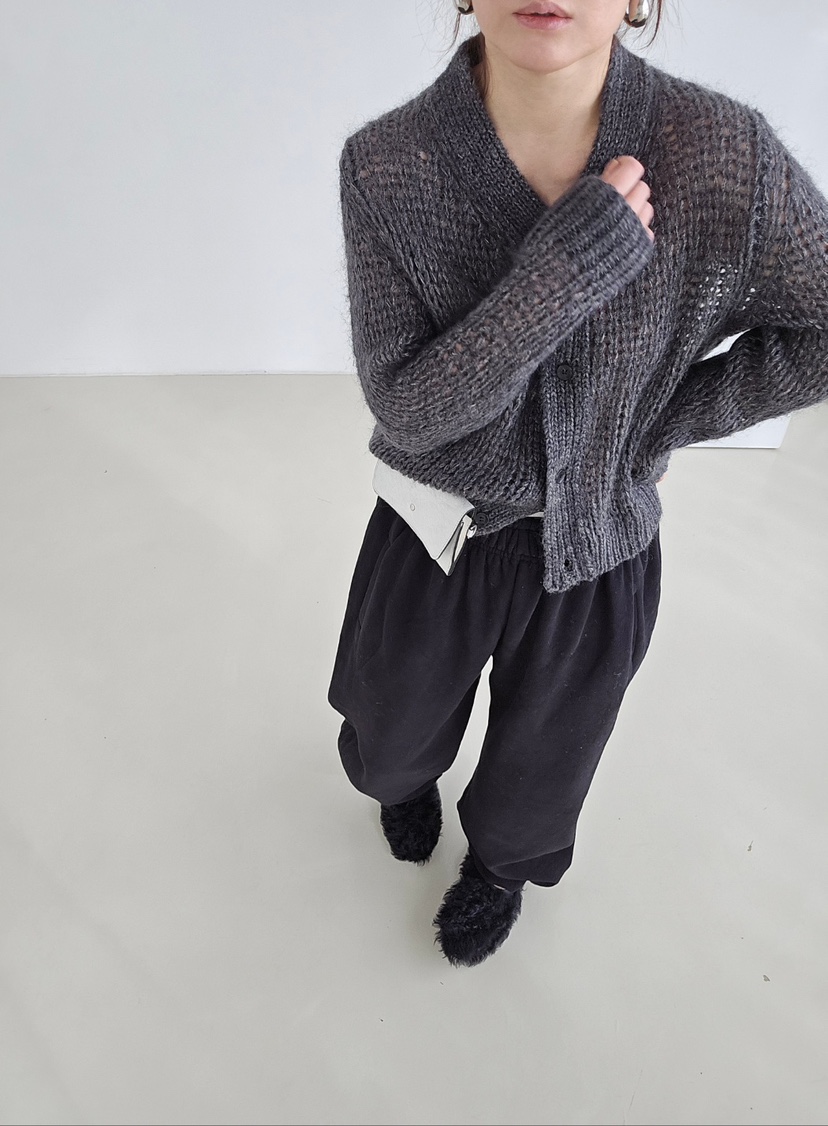 J SHOP東大門㊣代購女士新款熱賣休閑人氣推薦針織衫網眼開衫J_SHOP針織衫