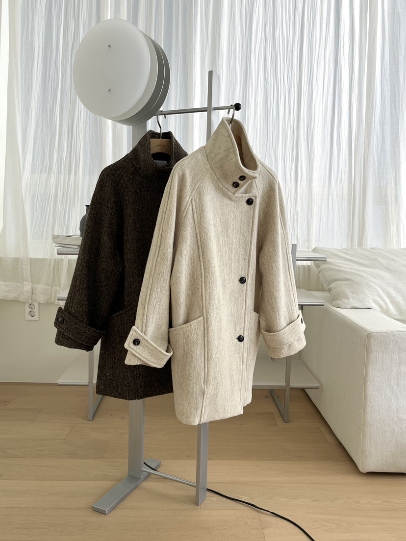 NYLON韓國直郵㊣女士新款熱賣人氣職業真品推薦時尚中長款大衣NYLON中長款大衣