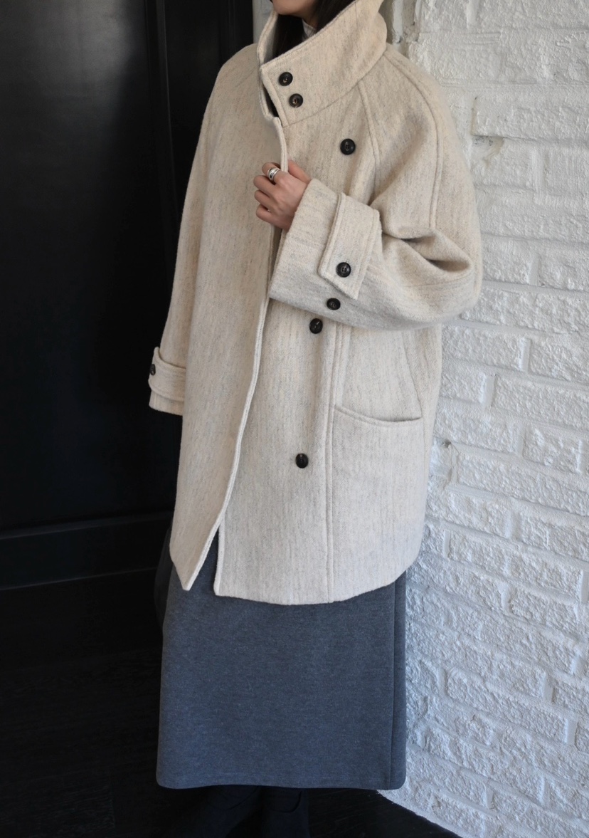 NYLON韓國直郵㊣女士新款熱賣人氣職業真品推薦時尚中長款大衣NYLON中長款大衣