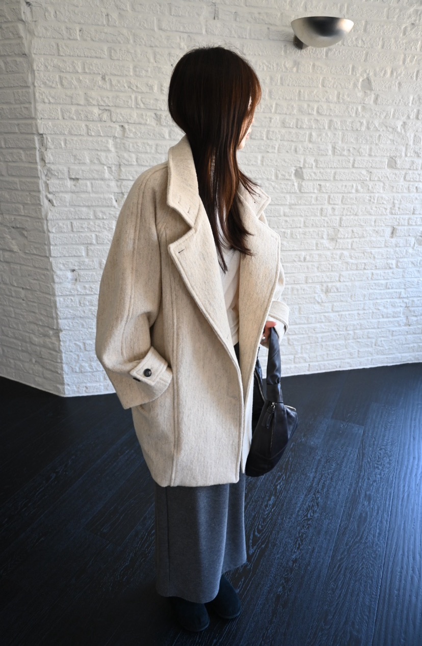 NYLON韓國直郵㊣女士新款熱賣人氣職業真品推薦時尚中長款大衣NYLON中長款大衣