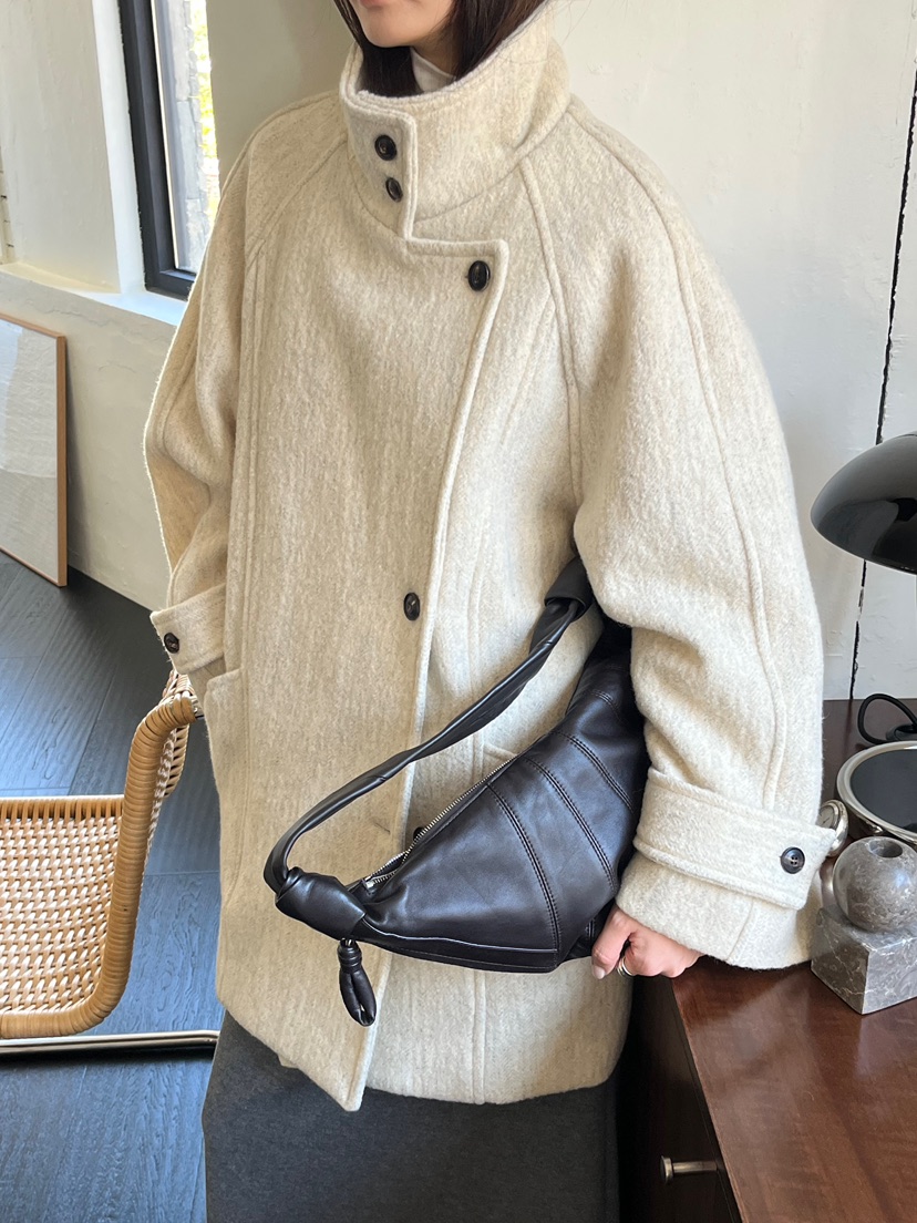 NYLON韓國直郵㊣女士新款熱賣人氣職業真品推薦時尚中長款大衣NYLON中長款大衣