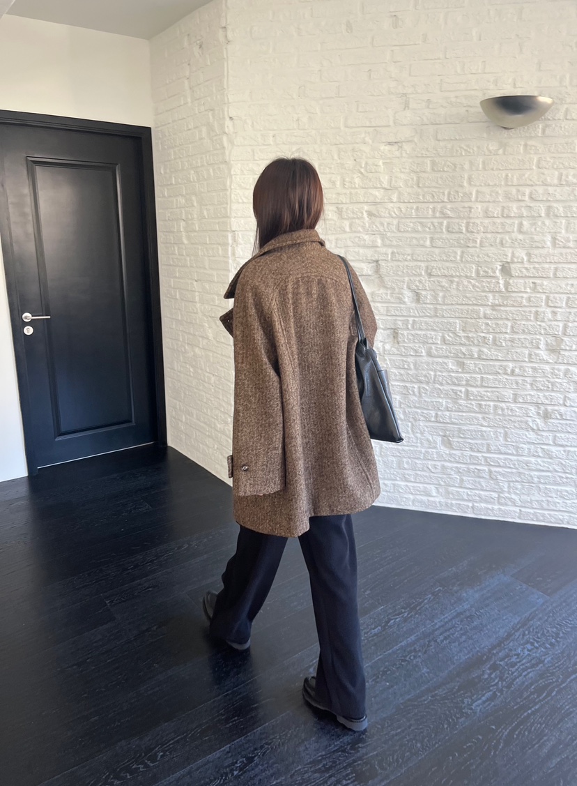 NYLON韓國直郵㊣女士新款熱賣人氣職業真品推薦時尚中長款大衣NYLON中長款大衣