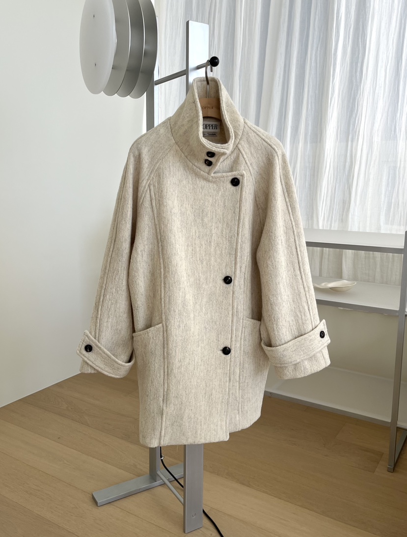 NYLON韓國直郵㊣女士新款熱賣人氣職業真品推薦時尚中長款大衣NYLON中長款大衣圖色1