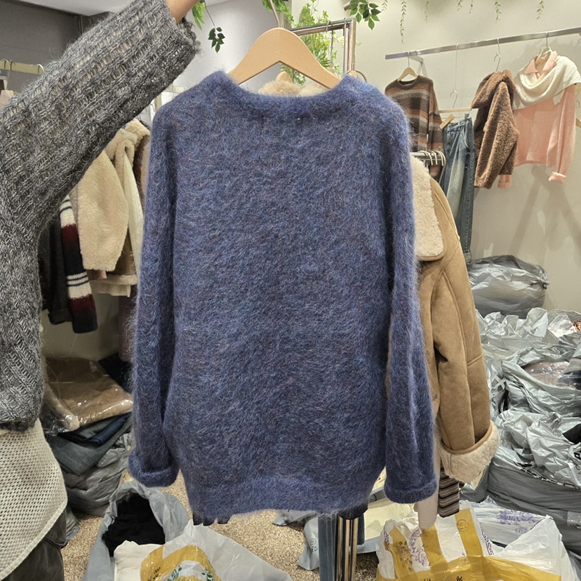 LA BLOOM韓國代購㊣女士新品人氣休閑真品25秋冬針織衫馬海毛La Bloom針織衫