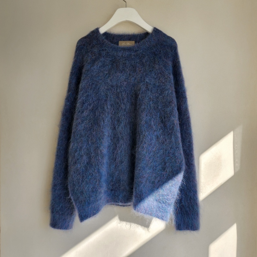 LA BLOOM韓國代購㊣女士新品人氣休閑真品25秋冬針織衫馬海毛La Bloom針織衫圖色2