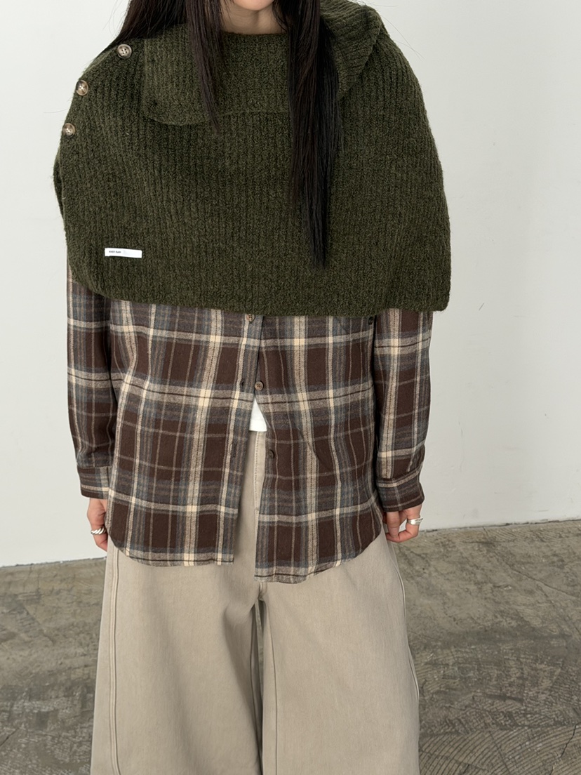 RIVER RAIN東大門㊣代購女裝新品推薦25秋冬真品人氣圍巾披肩RIVER RAIN圍巾/披肩圖色3