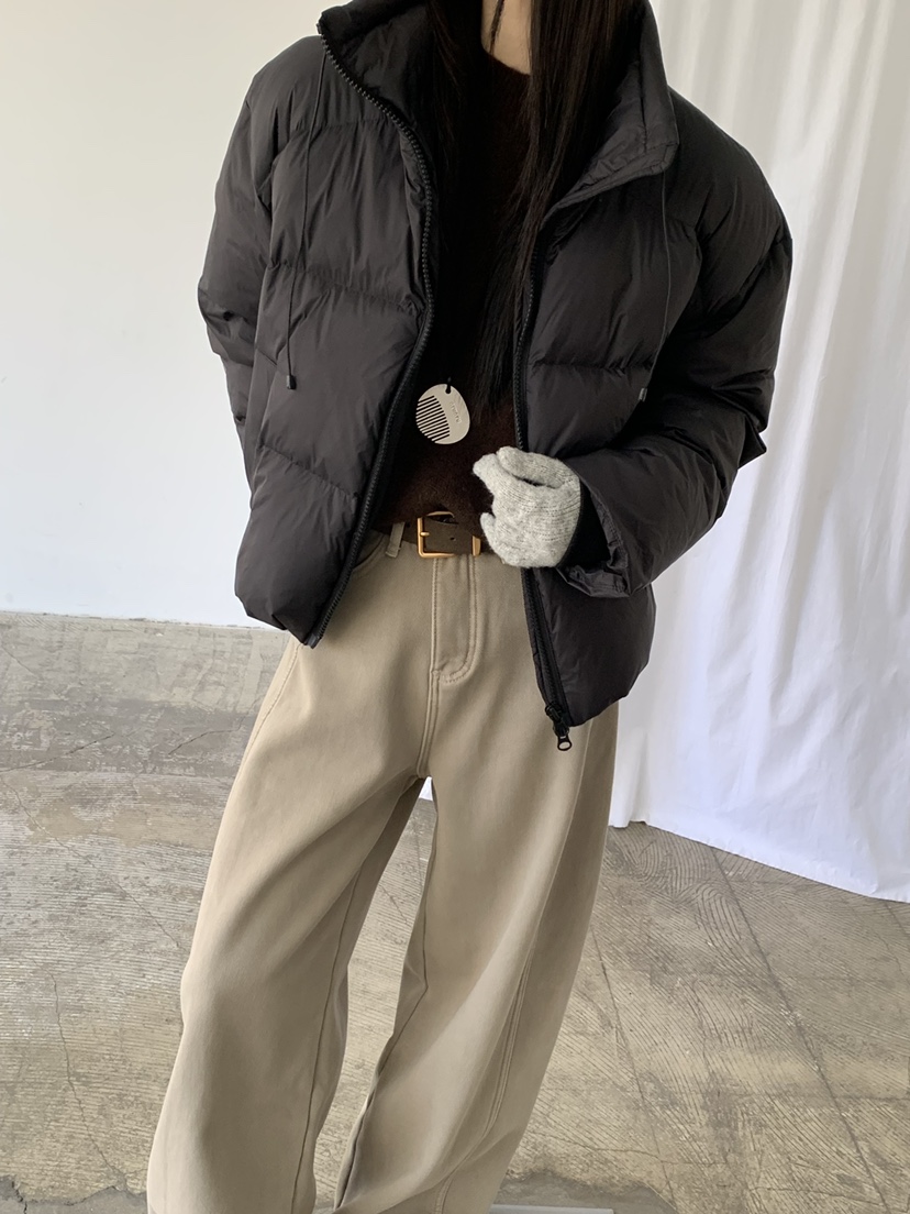 RIVER RAIN韓國代購㊣女士新款時尚真品25秋冬人氣短款羽絨服RIVER RAIN短款羽絨服