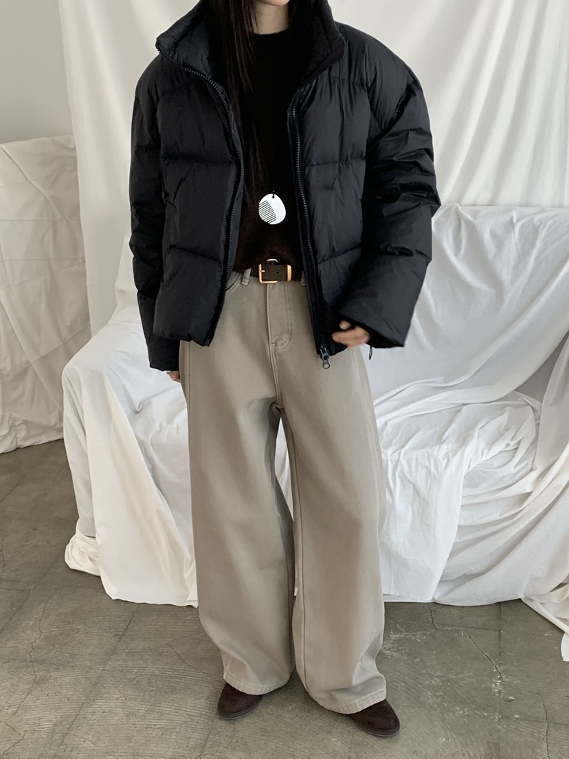 RIVER RAIN韓國代購㊣女士新款時尚真品25秋冬人氣短款羽絨服RIVER RAIN短款羽絨服