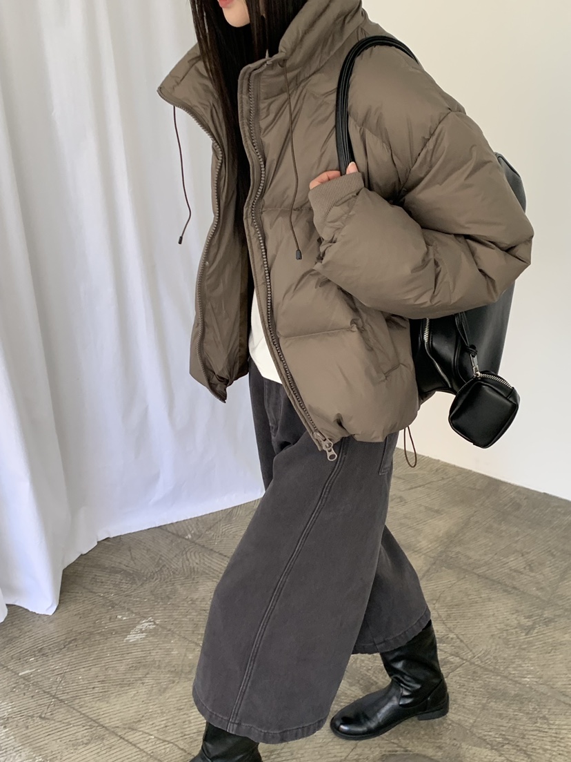 RIVER RAIN韓國代購㊣女士新款時尚真品25秋冬人氣短款羽絨服RIVER RAIN短款羽絨服