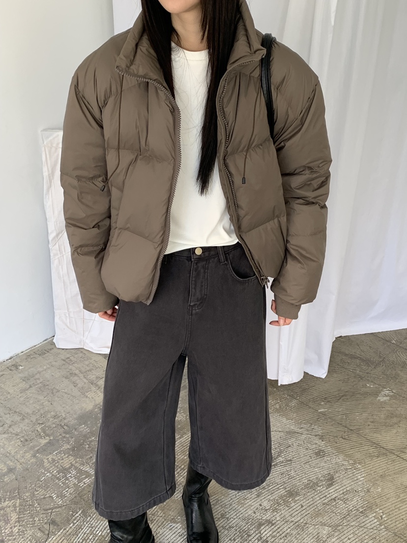 RIVER RAIN韓國代購㊣女士新款時尚真品25秋冬人氣短款羽絨服RIVER RAIN短款羽絨服