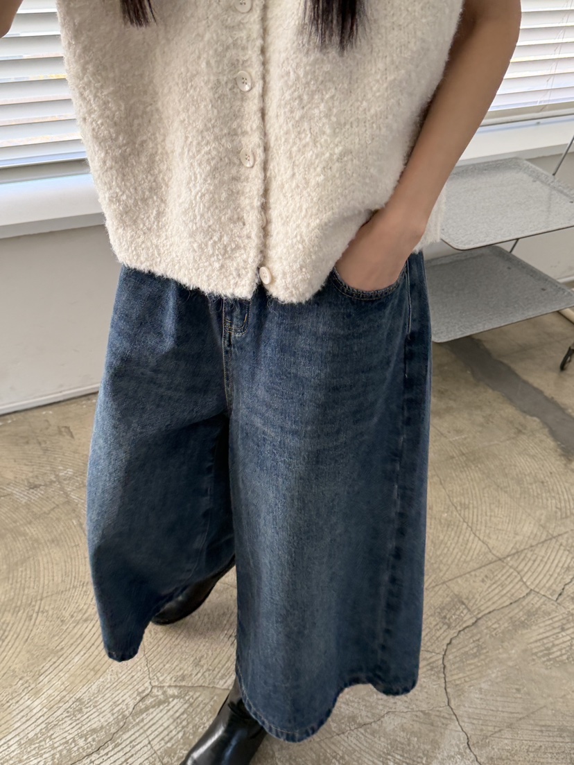 RIVER RAIN東大門㊣實拍女裝新品休閑推薦25秋冬牛仔褲加絨RIVER RAIN牛仔褲