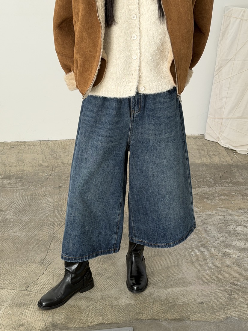 RIVER RAIN東大門㊣實拍女裝新品休閑推薦25秋冬牛仔褲加絨RIVER RAIN牛仔褲