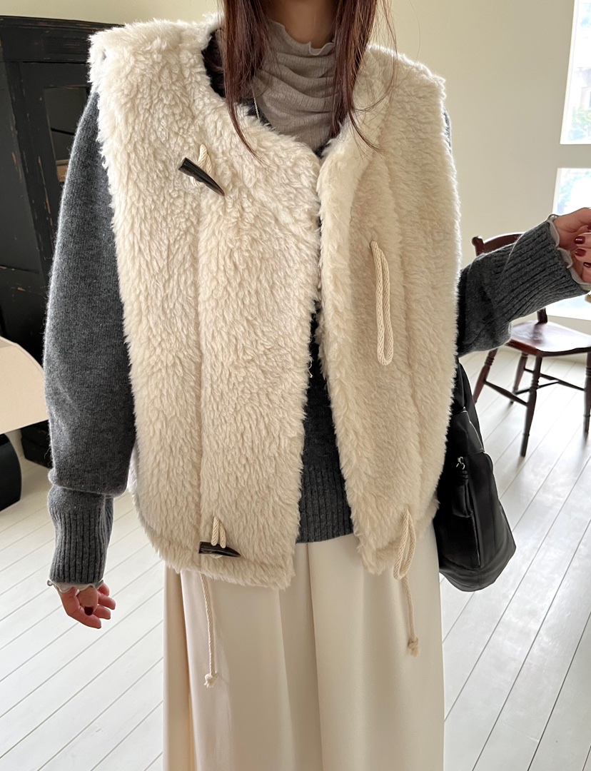 NYLON東大門㊣實拍女士新款人氣職業熱賣休閑時尚推薦馬甲羊毛NYLON馬甲