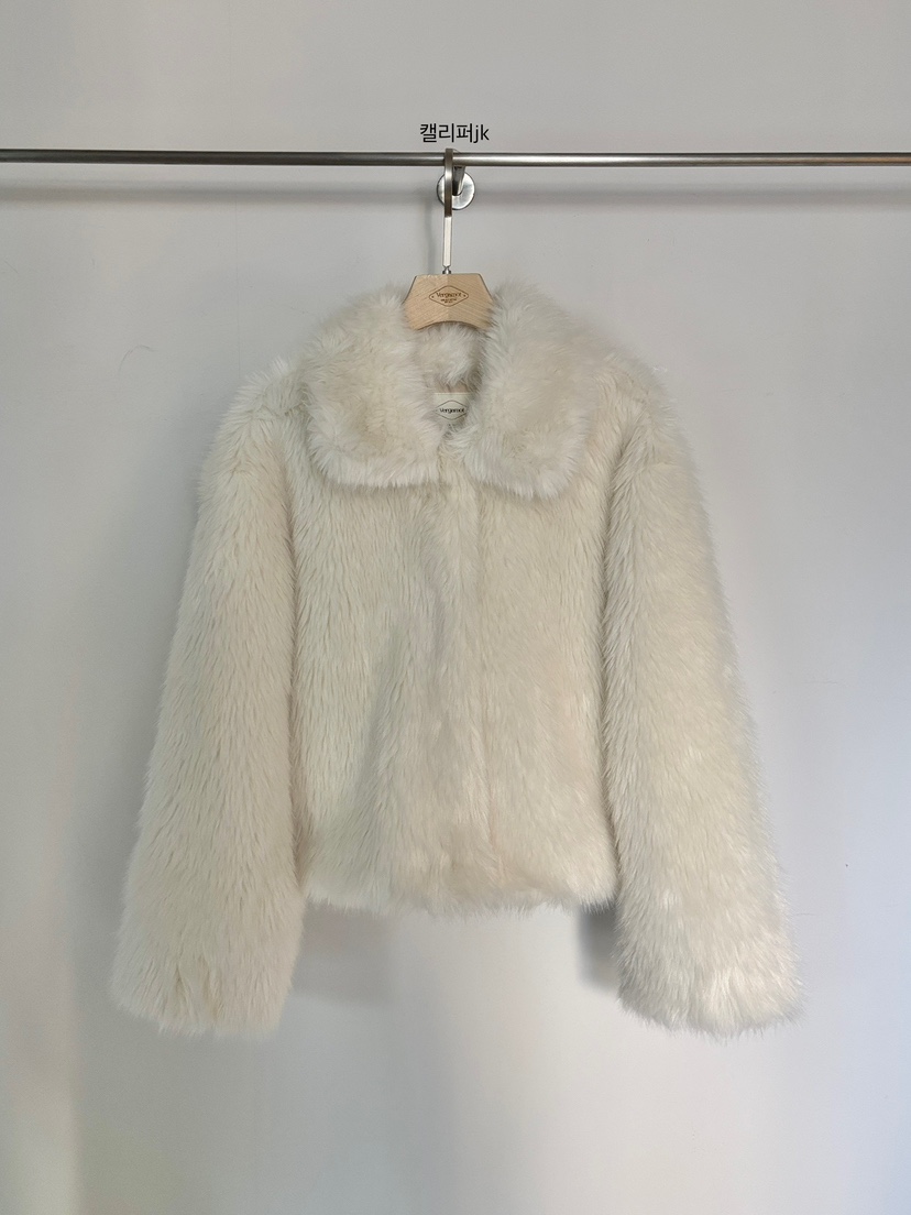 VERGAMOT韓國代購㊣女裝新款推薦25秋冬熱賣休閑時尚短款大衣VERGAMOT短款大衣圖色1