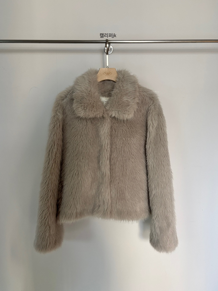 VERGAMOT韓國代購㊣女裝新款推薦25秋冬熱賣休閑時尚短款大衣VERGAMOT短款大衣圖色2