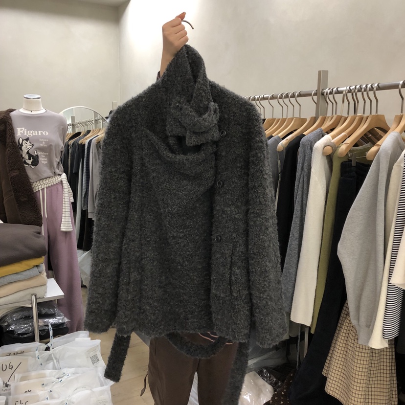 VILLABUTTON東大門㊣實拍女裝新品時尚真品推薦人氣短款大衣VILLABUTTON短款大衣圖色2