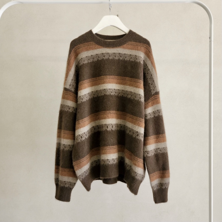 LA BLOOM東大門㊣直郵女士新款人氣推薦時尚休閑針織衫浣熊La Bloom針織衫圖色2