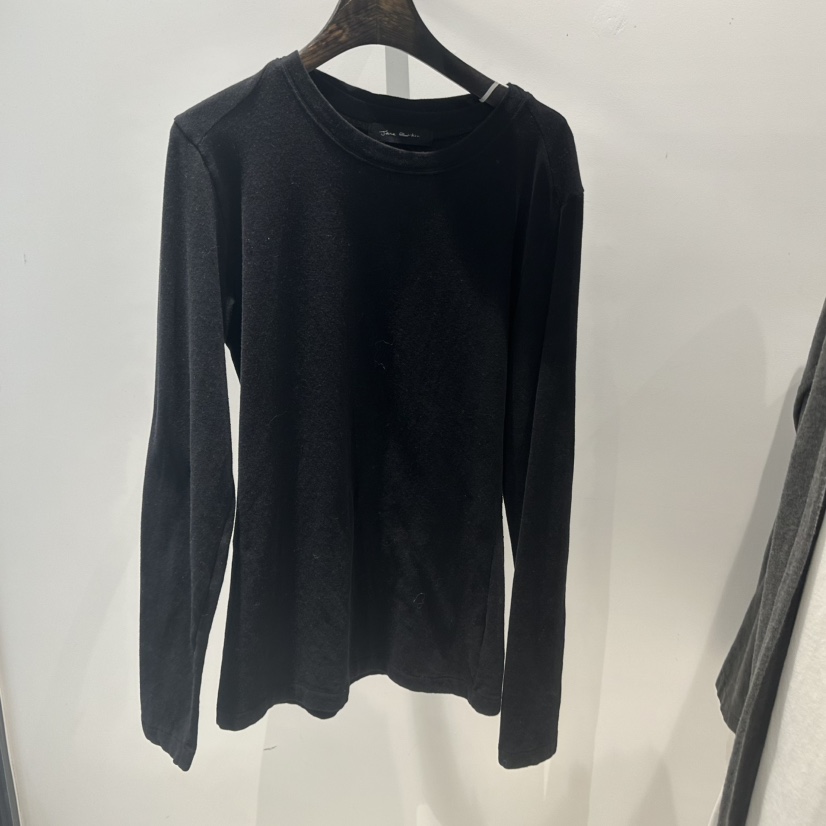 JANE BIRKIN東大門㊣直郵女裝新款職業推薦時尚真品長袖T恤JANE BIRKIN設計師品牌長袖T恤圖色3黑色