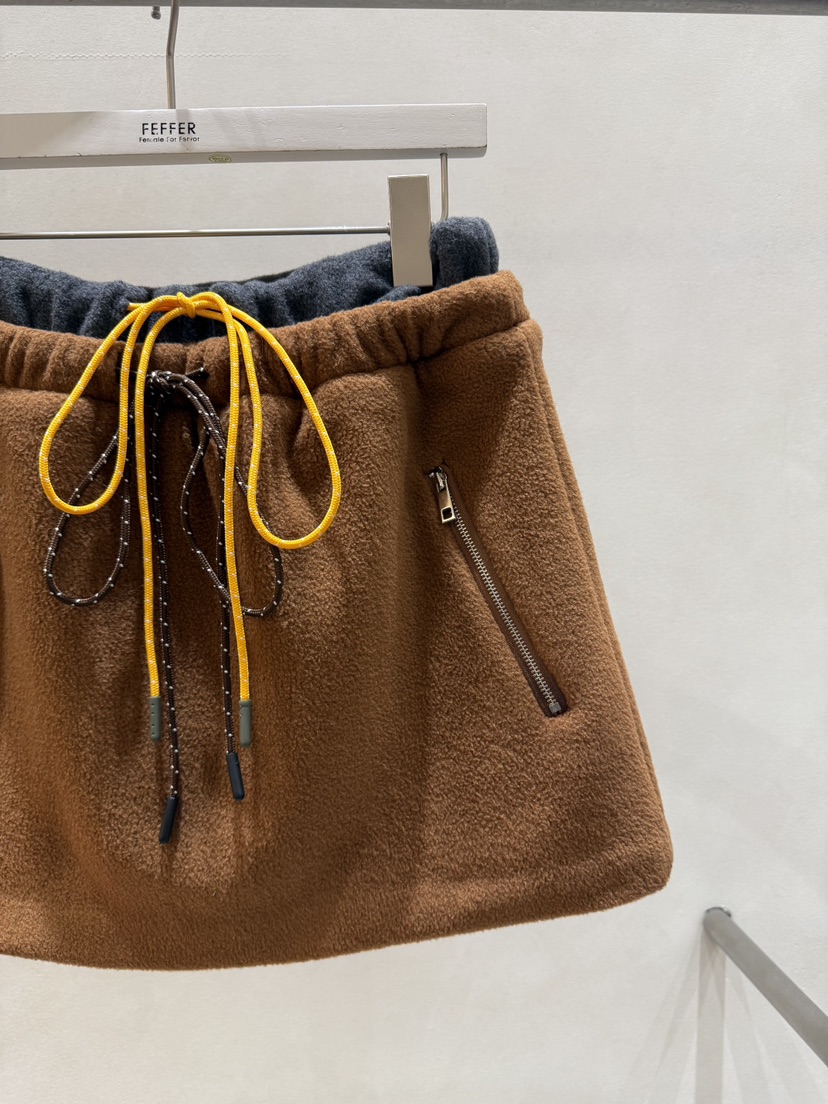 FEFFER韓國代購㊣女裝新款熱賣25秋冬真品推薦人氣裙褲抓絨FEFFER裙褲