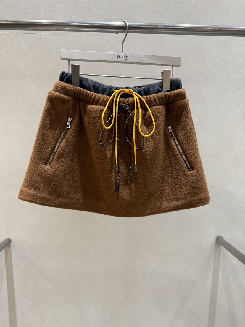 FEFFER韓國代購㊣女裝新款熱賣25秋冬真品推薦人氣裙褲抓絨FEFFER裙褲圖色1