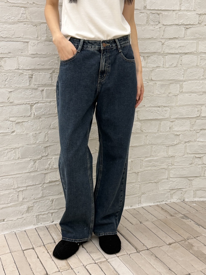 RIVER RAIN韓國代購㊣女裝新品真品推薦25秋冬職業熱賣牛仔褲RIVER RAIN牛仔褲