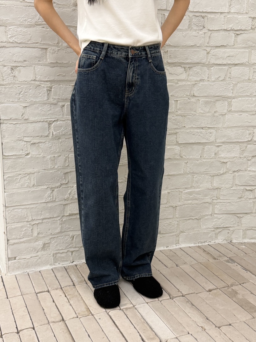 RIVER RAIN韓國代購㊣女裝新品真品推薦25秋冬職業熱賣牛仔褲RIVER RAIN牛仔褲