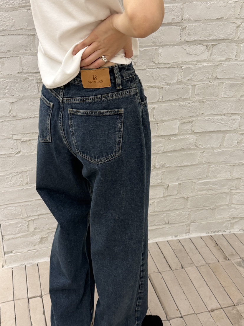 RIVER RAIN韓國代購㊣女裝新品真品推薦25秋冬職業熱賣牛仔褲RIVER RAIN牛仔褲