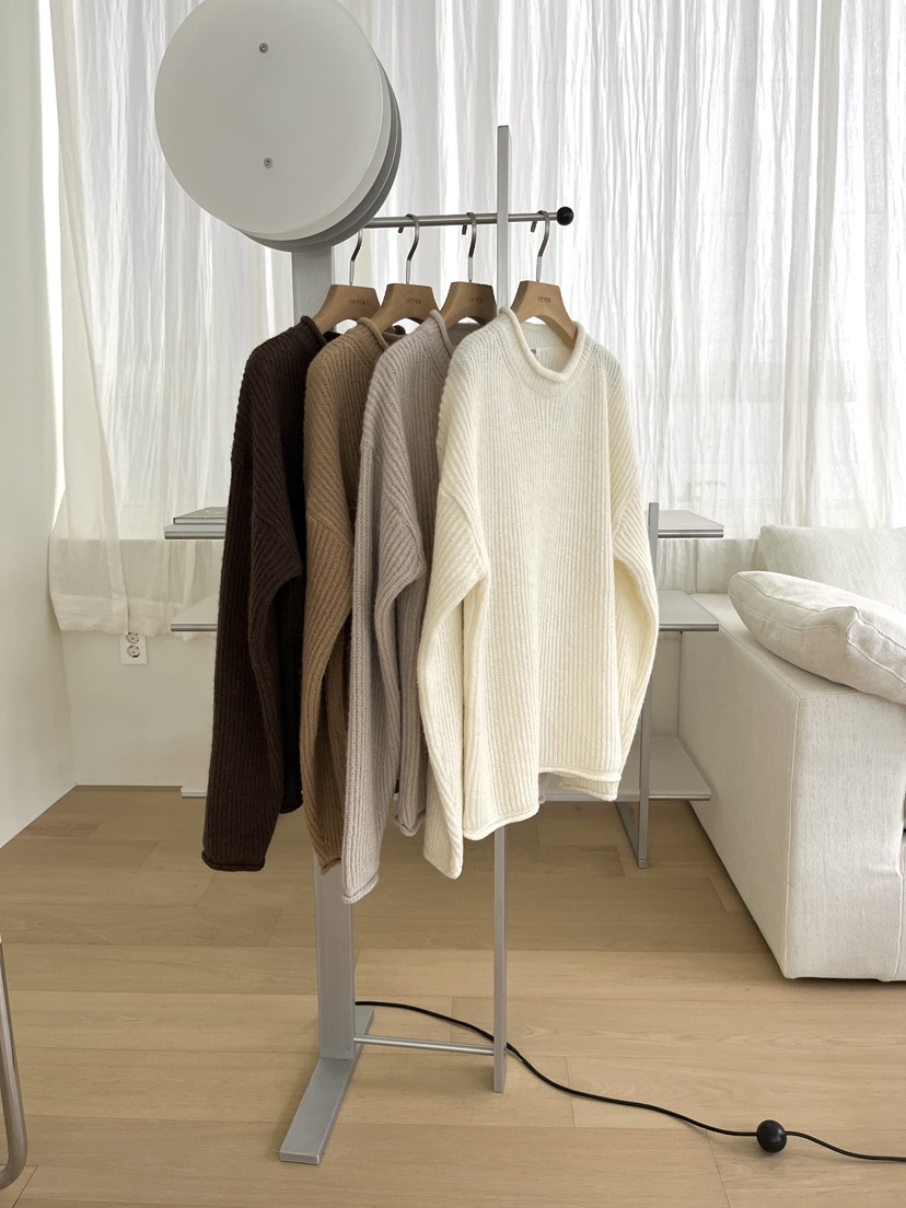 NYLON韓國直郵㊣女士新款熱賣25秋冬真品推薦職業休閑針織衫NYLON針織衫