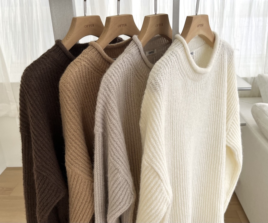 NYLON韓國直郵㊣女士新款熱賣25秋冬真品推薦職業休閑針織衫NYLON針織衫