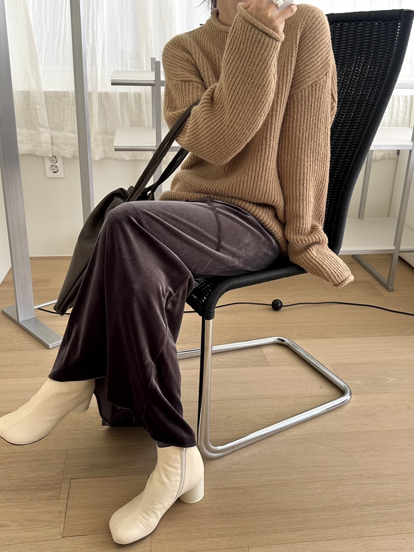 NYLON韓國直郵㊣女士新款熱賣25秋冬真品推薦職業休閑針織衫NYLON針織衫