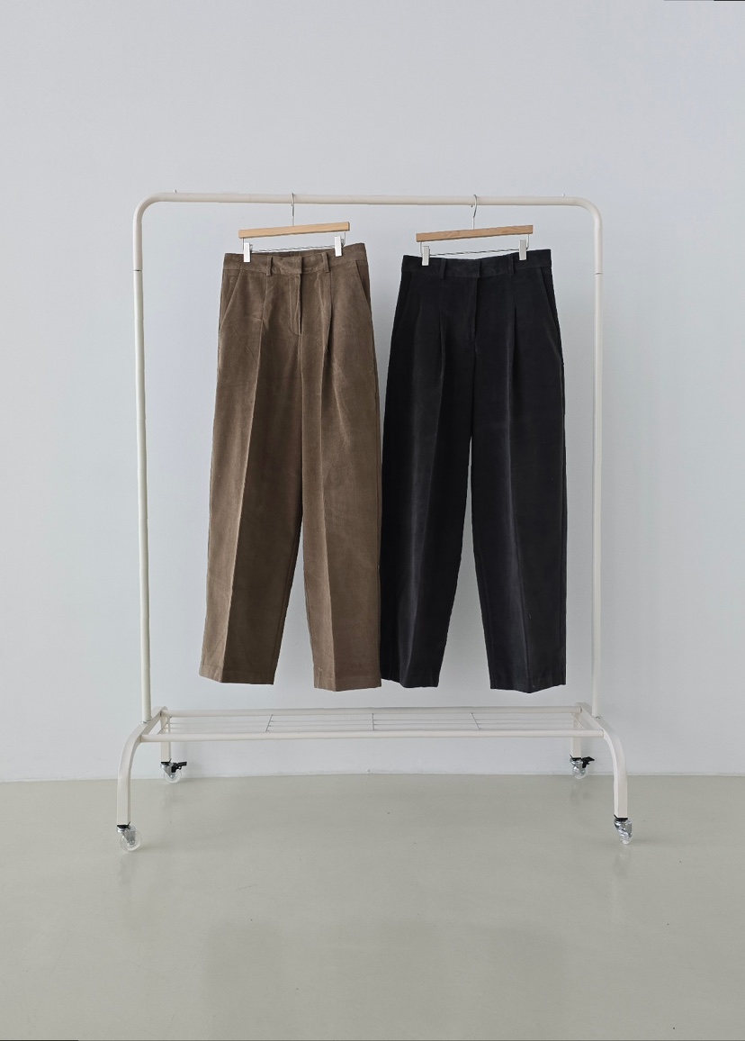 J SHOP韓國代購㊣女士新品職業人氣時尚休閑休閑褲羊毛褶裥J_SHOP休閑褲