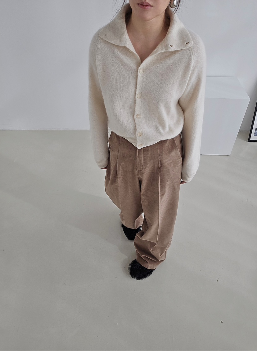 J SHOP韓國代購㊣女士新品職業人氣時尚休閑休閑褲羊毛褶裥J_SHOP休閑褲