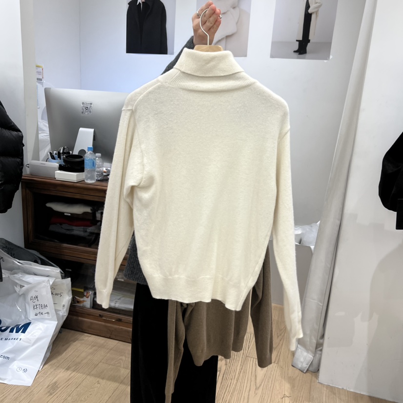 OURIN韓國代購㊣女裝新款25秋冬熱賣職業推薦休閑人氣針織衫OURIN針織衫