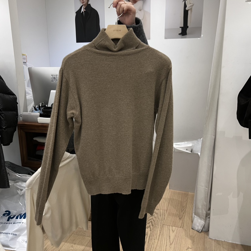 OURIN韓國代購㊣女裝新款25秋冬熱賣職業推薦休閑人氣針織衫OURIN針織衫圖色2