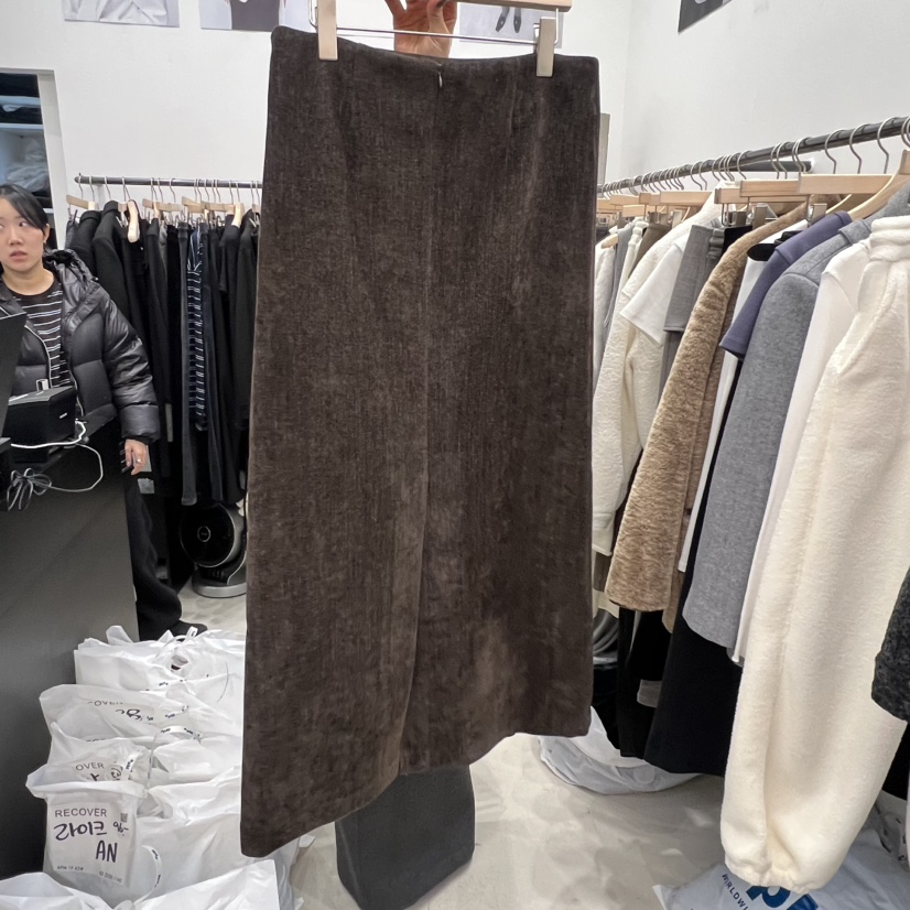 RECOVER韓國代購㊣女士新品真品時尚職業推薦25秋冬人氣長裙RECOVER/MOMENT長裙