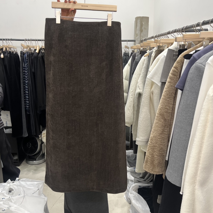 RECOVER韓國代購㊣女士新品真品時尚職業推薦25秋冬人氣長裙RECOVER/MOMENT長裙圖色1