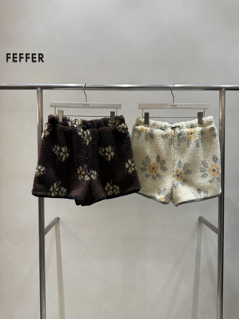 FEFFER韓國代購㊣女裝新款人氣熱賣推薦25秋冬休閑真品短褲FEFFER短褲