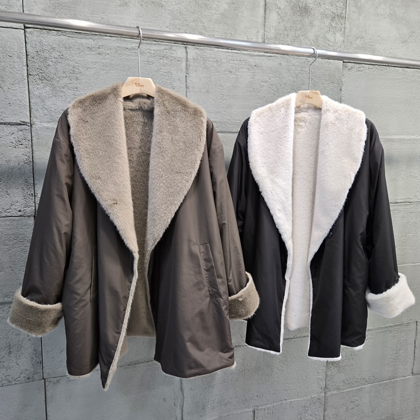 10CC東大門㊣直郵女士新品25秋冬休閑職業真品夾克里外穿雙面10CC夾克