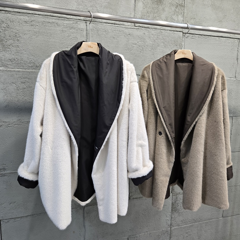 10CC東大門㊣直郵女士新品25秋冬休閑職業真品夾克里外穿雙面10CC夾克