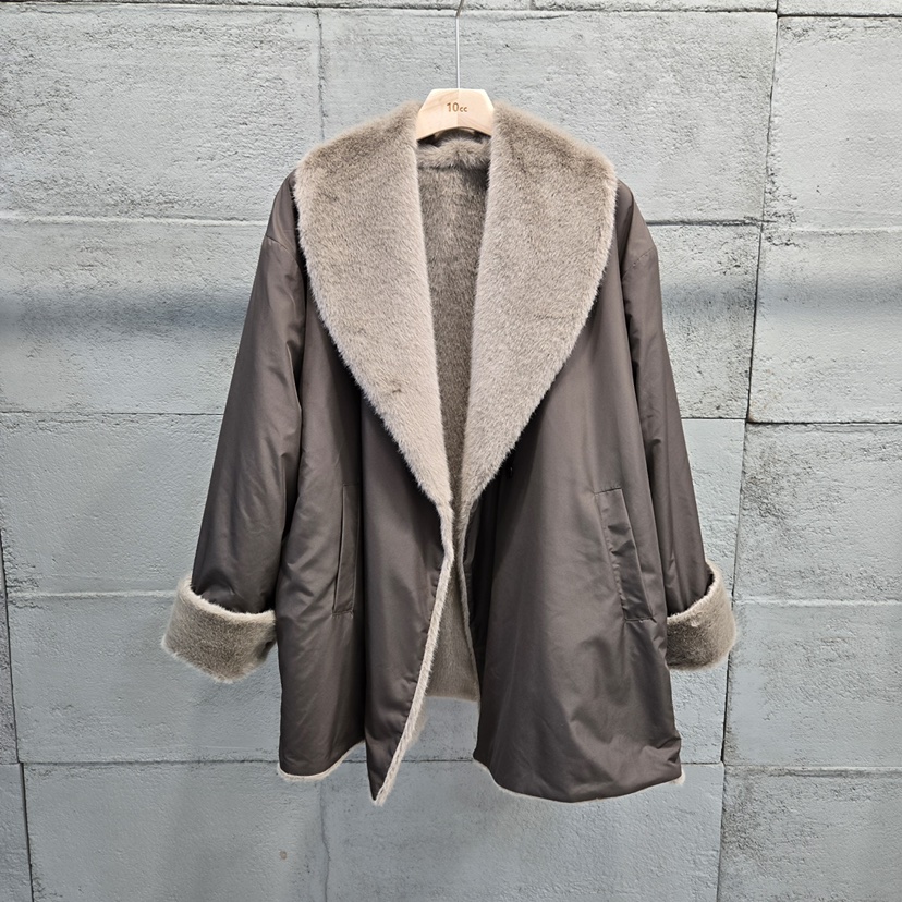 10CC東大門㊣直郵女士新品25秋冬休閑職業真品夾克里外穿雙面10CC夾克圖色2