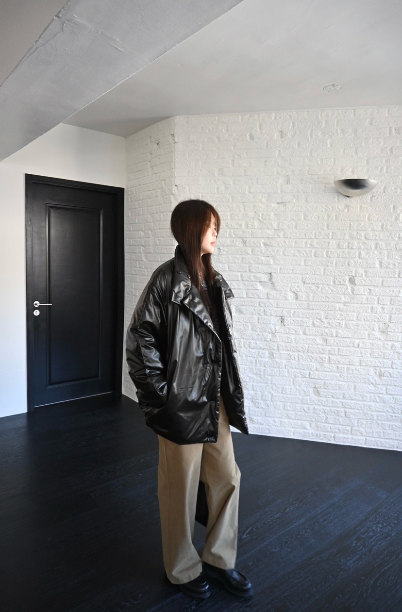 NYLON韓國代購㊣女裝新款真品時尚推薦熱賣休閑短款羽絨服毛絨NYLON短款羽絨服