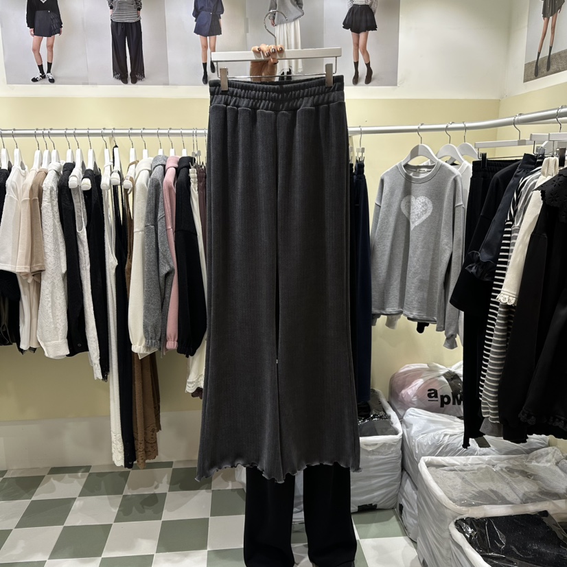 OREUM韓國代購㊣女士新款真品時尚職業25秋冬休閑熱賣休閑褲OREUM休閑褲圖色1墨色