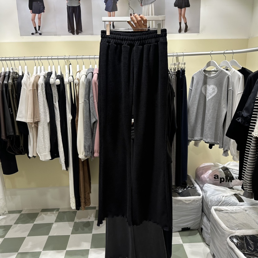 OREUM韓國代購㊣女士新款真品時尚職業25秋冬休閑熱賣休閑褲OREUM休閑褲圖色2黑色