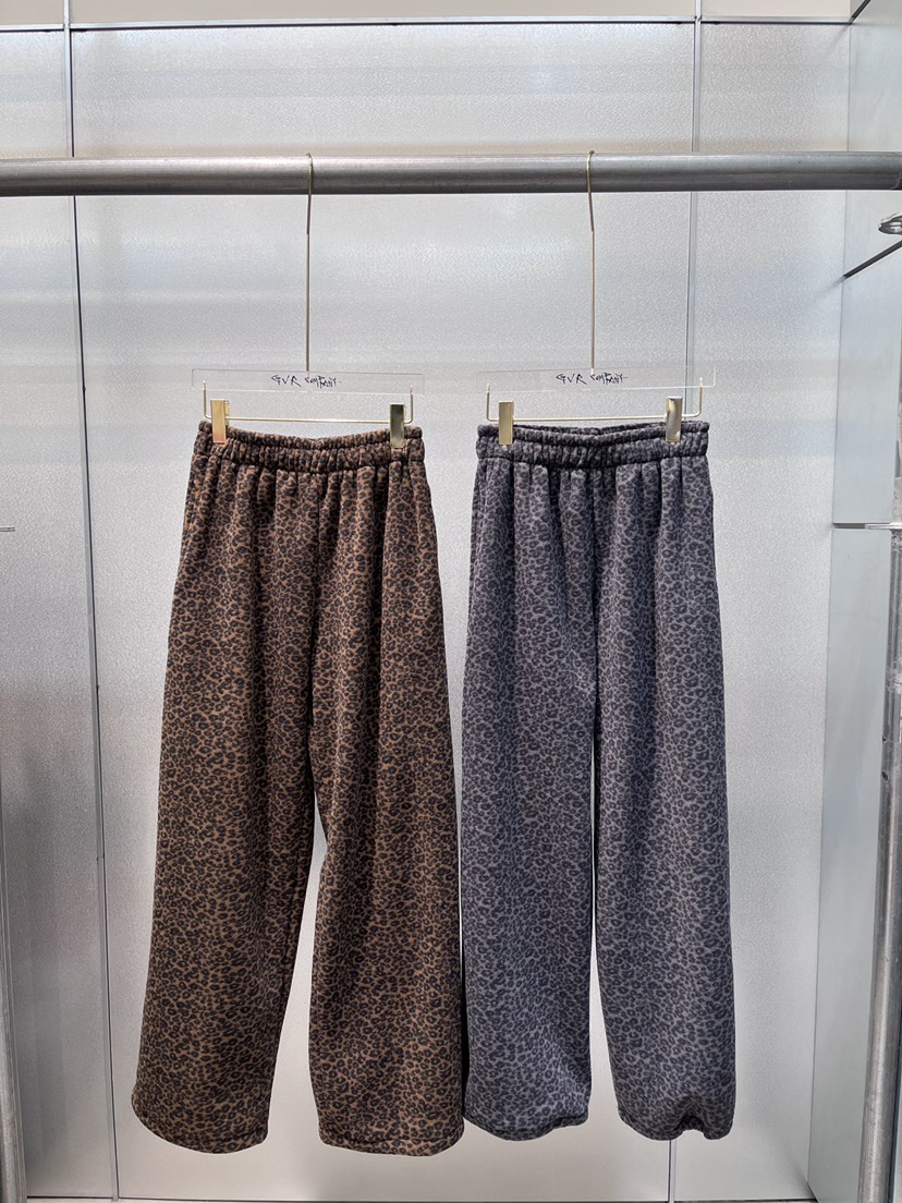 GVR COMPANY韓國直郵㊣女士新款休閑職業25秋冬休閑褲豹紋GVR COMPANY/RAWOO休閑褲